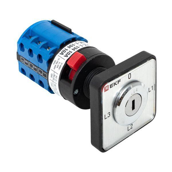  Переключатель кулачковый ПК-1-194 10А с ключом для амперметра PROxima EKF pk-1-194-10 фото в каталоге от BTSprom.by