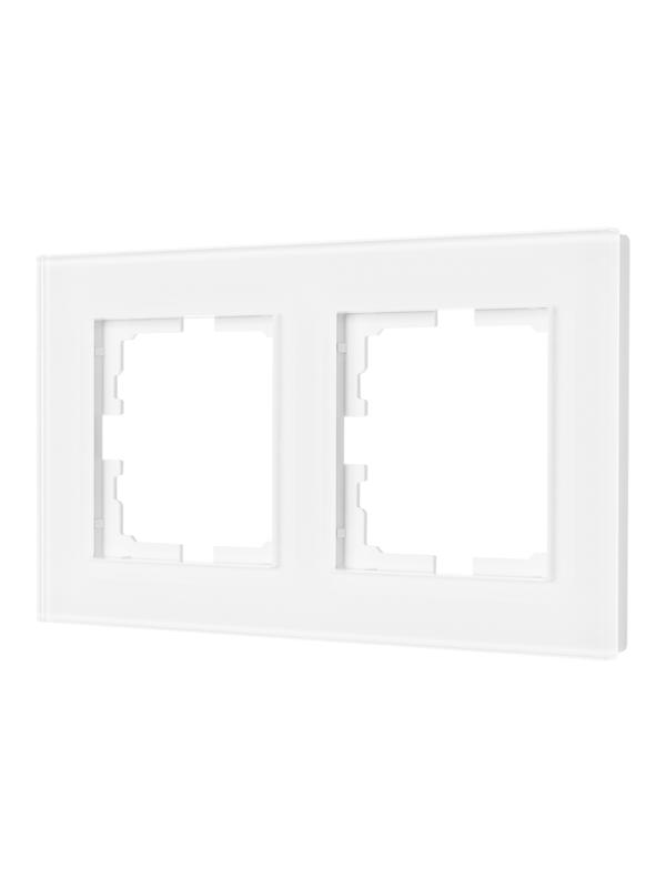 рамка 2-местн. гориз. vesna стекло бел. lezard 742-5480-147 от BTSprom.by рамка 2-местн. гориз. vesna стекло бел. lezard 742-5480-147 от BTSprom.by