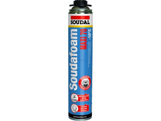 пена монтажная профессиональная зимняя "soudal" soudafoam maxi 70 (870мл) 118316 от BTSprom.by