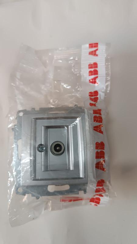 розетка телевизионная проходная tv cosmo экранир. алюм. abb 619-011000-272 от BTSprom.by