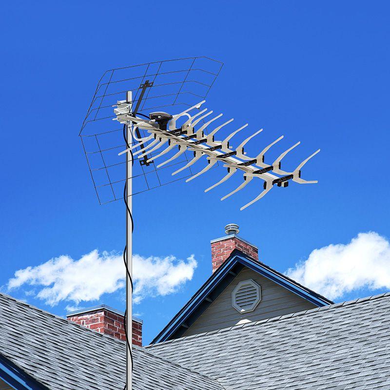  Антенна ТВ наружная "АКТИВНАЯ" для аналогового и цифрового ТВ - DVB-T2 (модель RX-413) (коробка) Rexant 34-0413 фото в каталоге от BTSprom.by