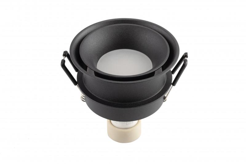  Светильник 10Вт GU10 IP44 встраив. влагозащ. алюм. черн. DENKIRS 545348 фото в каталоге от BTSprom.by