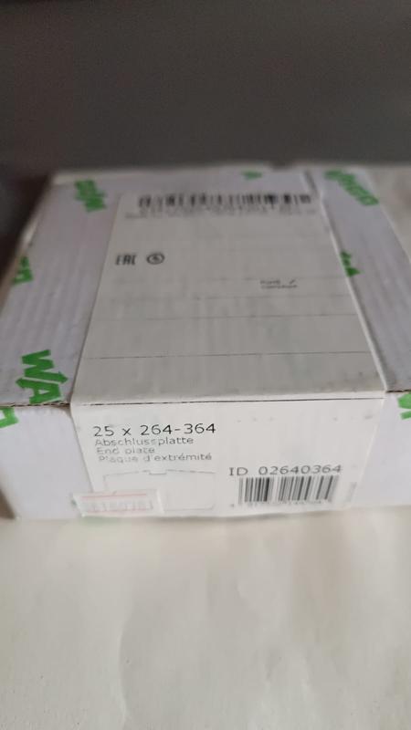 пластина концевая wago 264-364 от BTSprom.by
