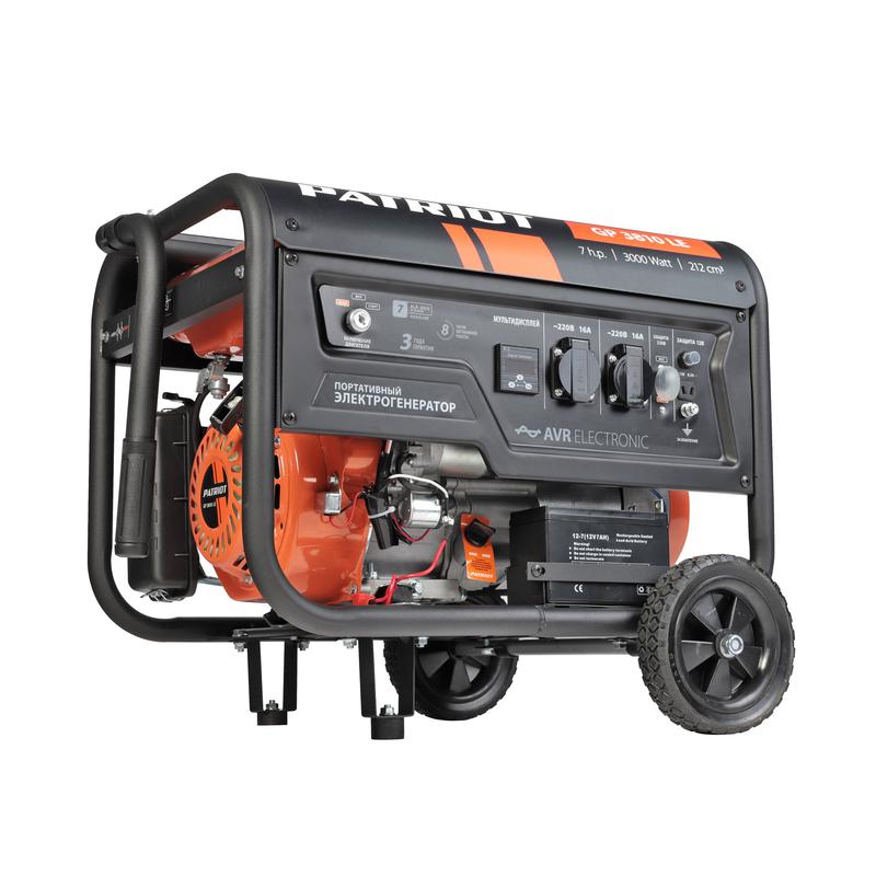 бензогенератор gp 3810 le patriot 474101550 от BTSprom.by