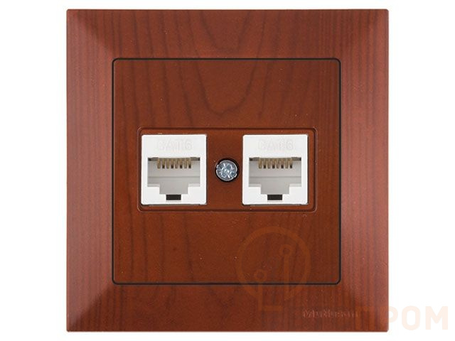 Розетка компьютерная 2xRJ45 (Cat6, скрытая) вишня, DARIA, MUTLUSAN ((2xRJ 45) 8-pin, соединения типа 568A или 568B) 2120 141 0156 фото в каталоге от BTSprom.by  Розетка компьютерная 2xRJ45 (Cat6, скрытая) вишня, DARIA, MUTLUSAN ((2xRJ 45) 8-pin, соединения типа 568A или 568B) 2120 141 0156 фото в каталоге от BTSprom.by
