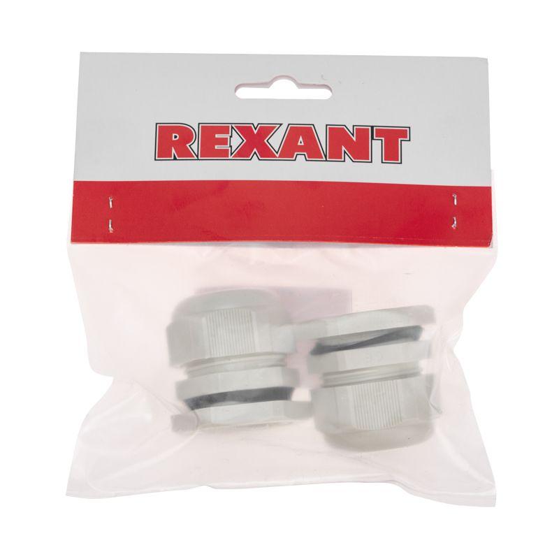  Ввод кабельный PG-29 (18-25мм) сер. комплект (уп.2шт) Rexant 07-8029-A2 фото в каталоге от BTSprom.by