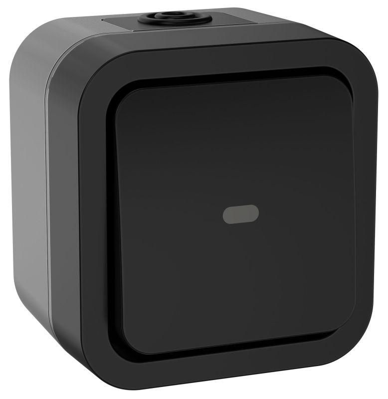 переключатель 1-кл. оп tors 10а ip55 ts102 с индикацией графит iek ts-v10-1-10-55-k53 от BTSprom.by
