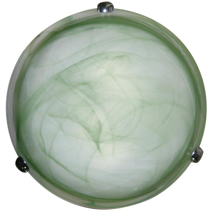 светильник нпб 06-3х60 "дюна" d500 м64 зел./клипса хром (инд. упак.) элетех 1005151105 от BTSprom.by