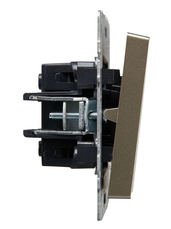  Выключатель жалюзи СП BRITE ВС10-1-5-БрШ 10А механизм шампань IEK BR-V15-0-10-K37 фото в каталоге от BTSprom.by