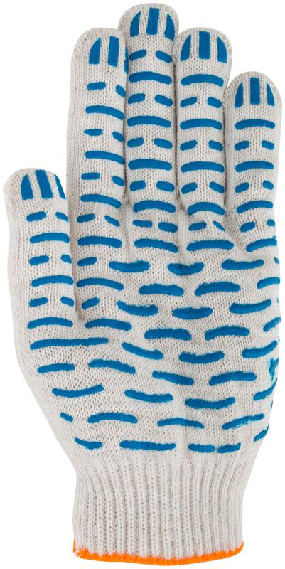  Перчатки вязаные "Волна" (4 нити) 10 класс вязки х/б с ПВХ 12491 фото в каталоге от BTSprom.by