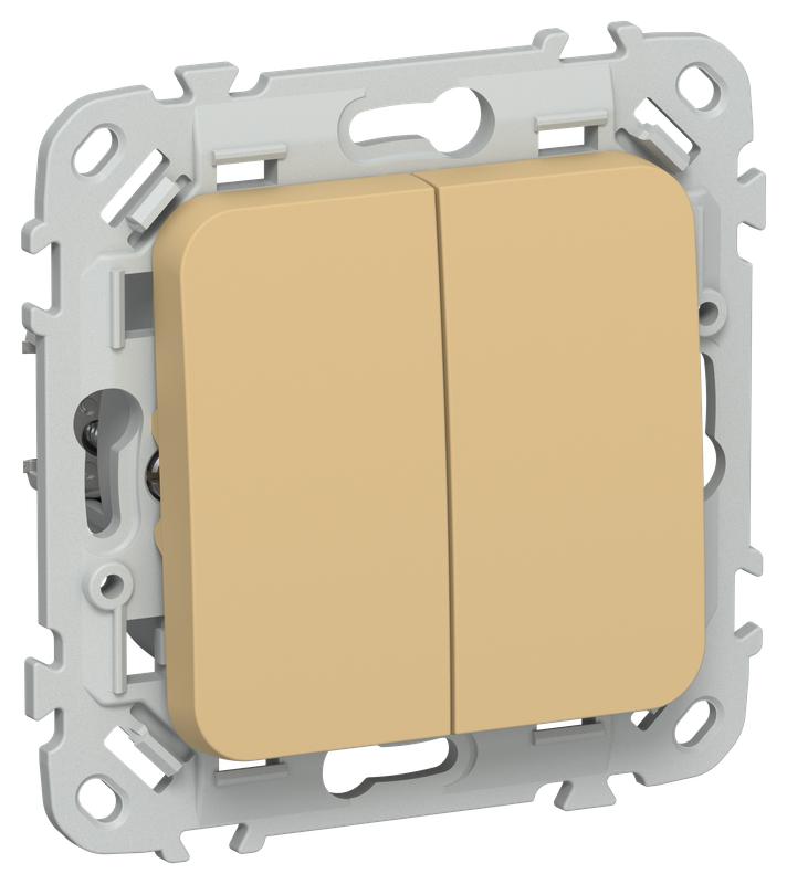 выключатель жалюзи сп flite вж42-2-0-флшм 10а с блокировкой механизм шамуа iek fi-v15-0-10-k89 от BTSprom.by