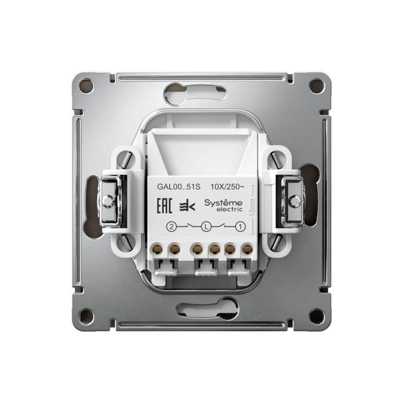  Выключатель 2-кл. ArtGallery 10AX быстрозажим. клем. механизм мокко SE GAL000651S фото в каталоге от BTSprom.by