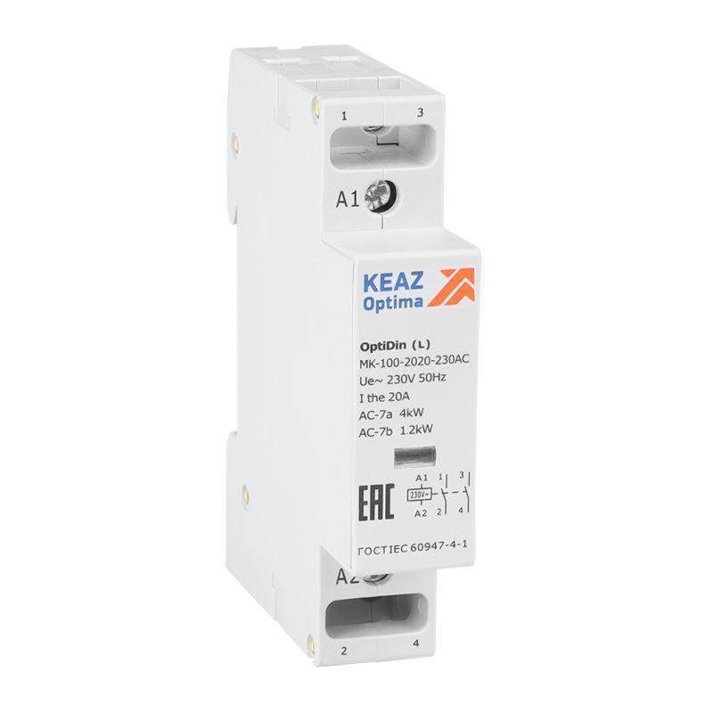 контактор модульный optidin mk-100-2020-230ac (l) кэаз 343728 от BTSprom.by
