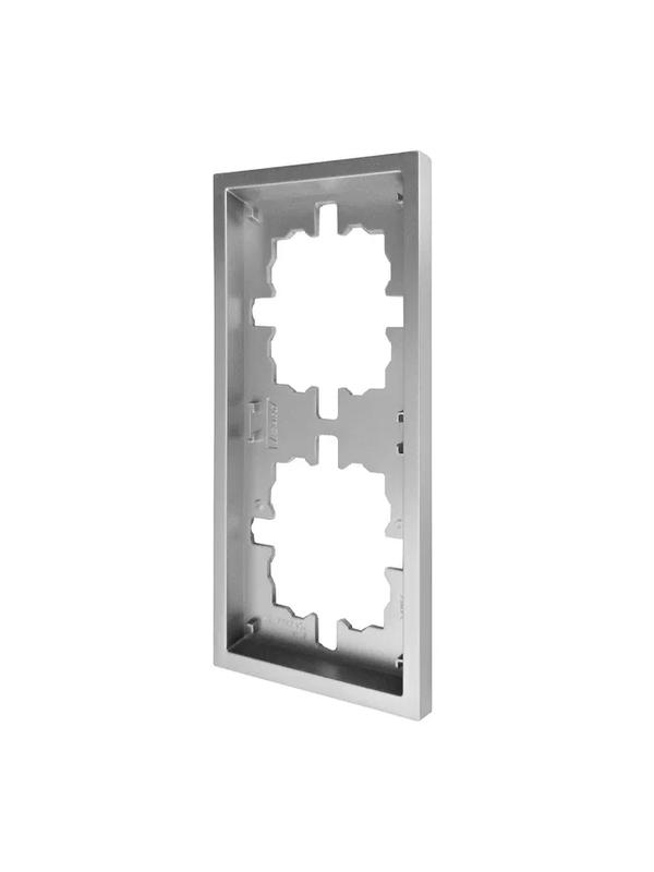  Рамка 2-мест. горизонт. ZIMA сер. матов. LEZARD 704-7400-147 фото в каталоге от BTSprom.by