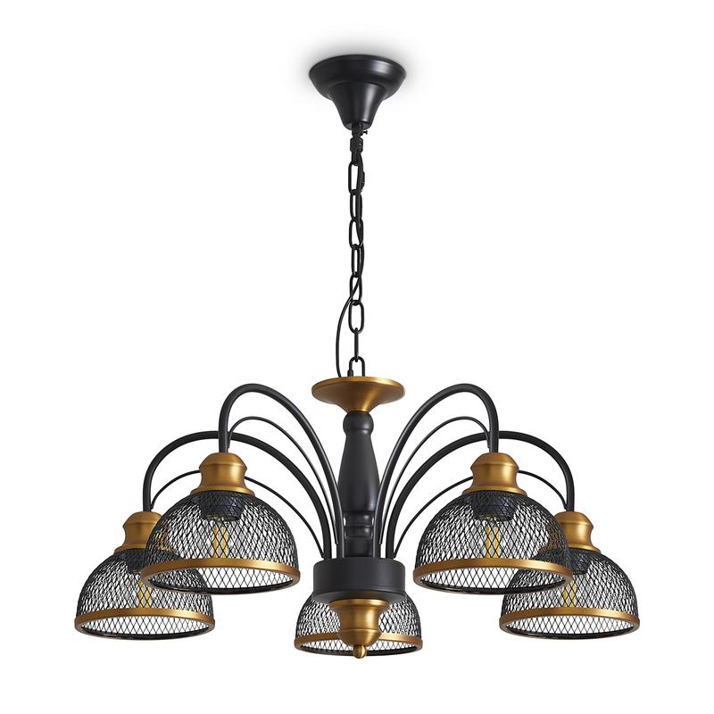  Светильник Caz 5х60Вт E27 IP20 подвесной Freya FR5527PL-05BBZ фото в каталоге от BTSprom.by