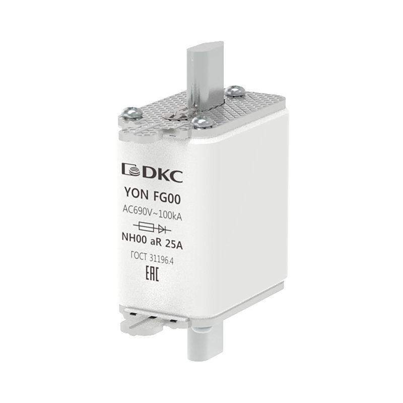 предохранитель yon ножевого типа fg00 25а 690в хар-ка ar dkc 1fg00-0025-690v-ar от BTSprom.by