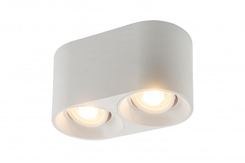 светильник накладной ip20 10вт gu5.3 led бел. пластик denkirs dk3036-wh от BTSprom.by