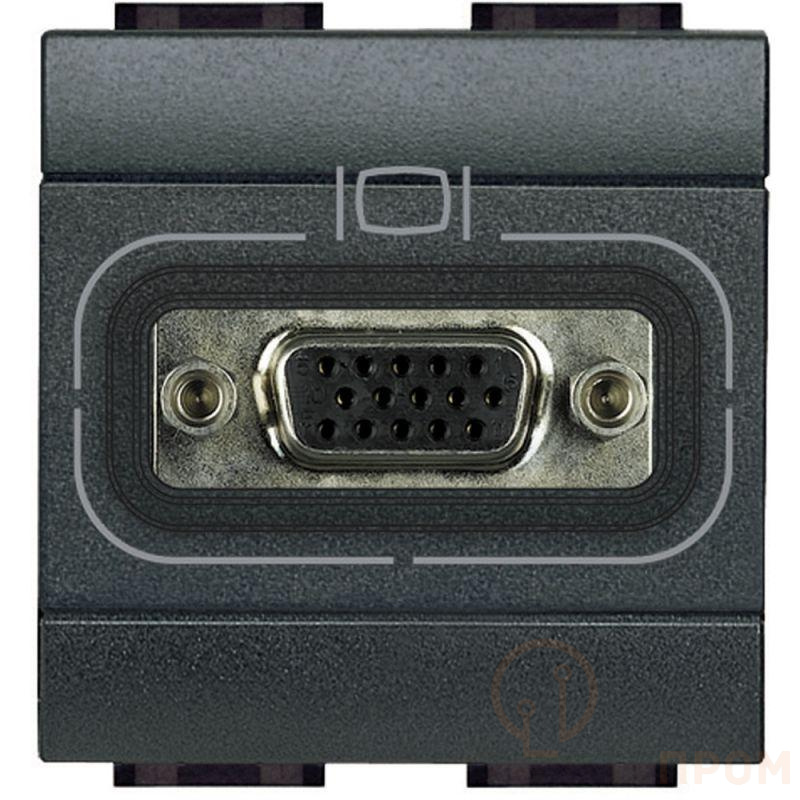 Разъем HD15 LivingLight антрацит Leg BTC L4282 фото в каталоге от BTSprom.by  Разъем HD15 LivingLight антрацит Leg BTC L4282 фото в каталоге от BTSprom.by