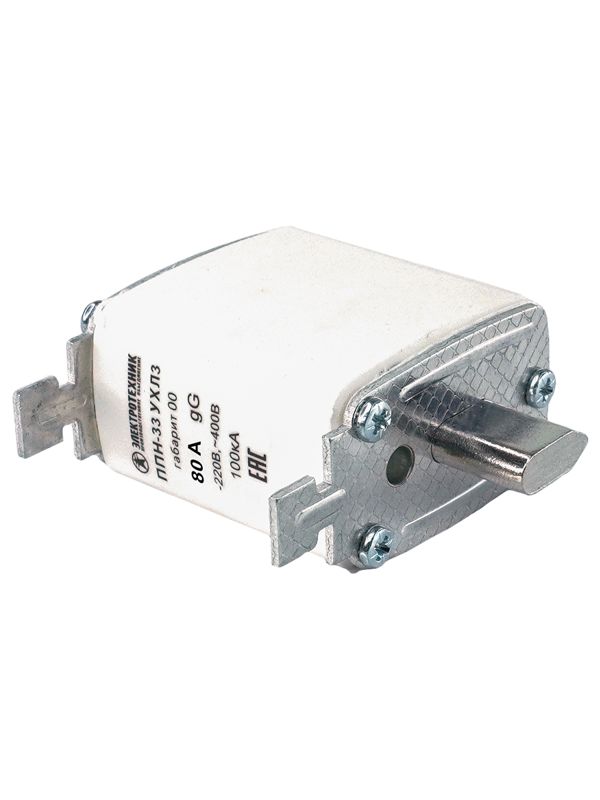 вставка плавкая ппн-33 ухл3 80а габарит 00 ip00 электротехник et522689 от BTSprom.by