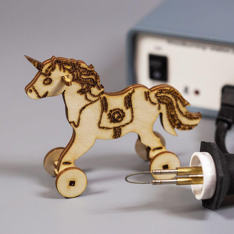  Доска для выжигания "Единорог на колесиках" 3D модель пакет Rexant 12-0935 фото в каталоге от BTSprom.by