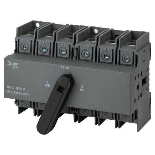  Выключатель-разъединитель ВНК-32-31130 PRO mvr30-3-063E 3П 63А на 2 направления с фронтальной рукояткой управления Эра Б0054012 фото в каталоге от BTSprom.by