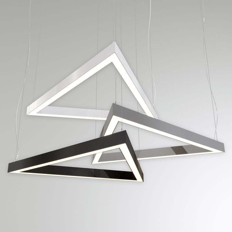 светильник светодиодный rve-pls5070-trio-2015-p 157вт 4000к 2015х1745х70мм сег. 2015мм 50х70мм треугольник подвесной ral9006 муар сер. rvelektro rve00018665 от BTSprom.by