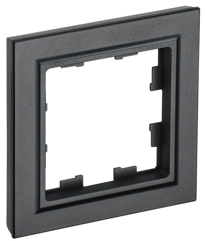 рамка 1-м brite ру-1-брч черн. iek br-m12-k02 от BTSprom.by