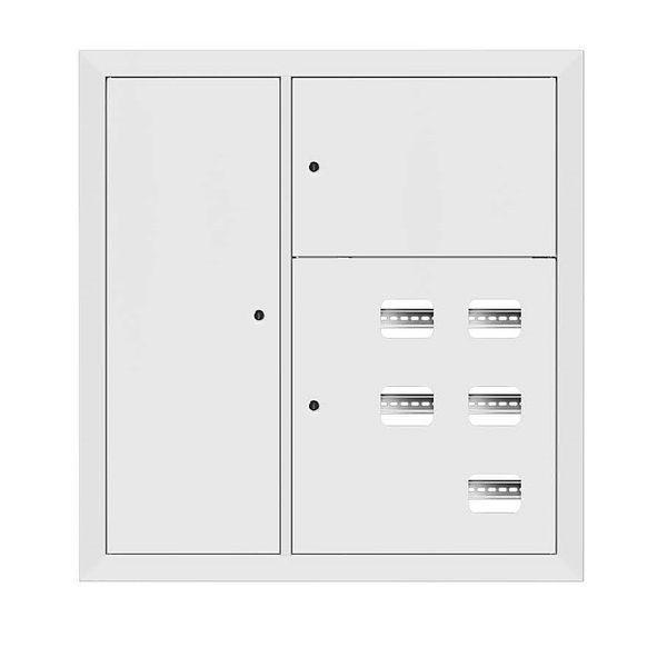 щит этажный 5кв. слаботочка слева ral9003 (1000х950х160) proxima ekf mb29-v-5z-ral9003 от BTSprom.by