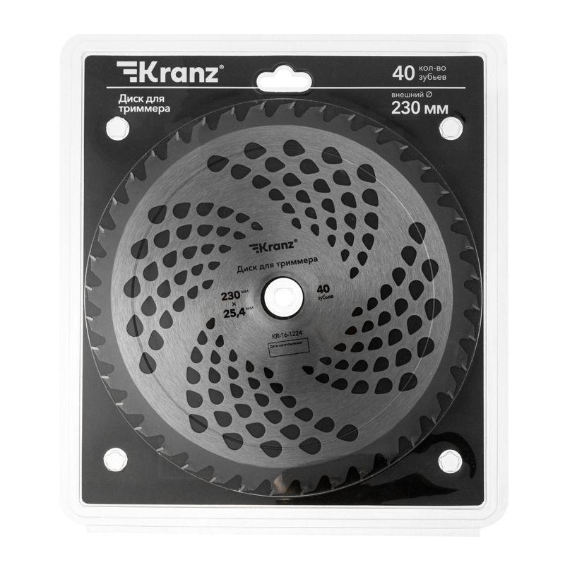  Диск для триммера 230х25.4мм 1.3мм 40зуб. Kranz KR-16-1224 фото в каталоге от BTSprom.by