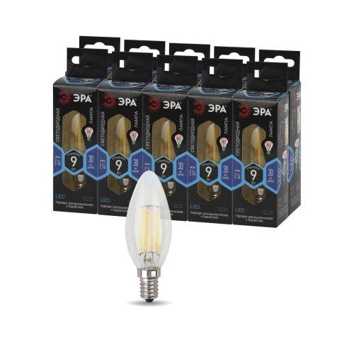 Лампа светодиодная филаментная F-LED B35-9W-840-E14 9Вт B35 свеча 4000К нейтр. бел. E14 Эра Б0046995 фото в каталоге от BTSprom.by
