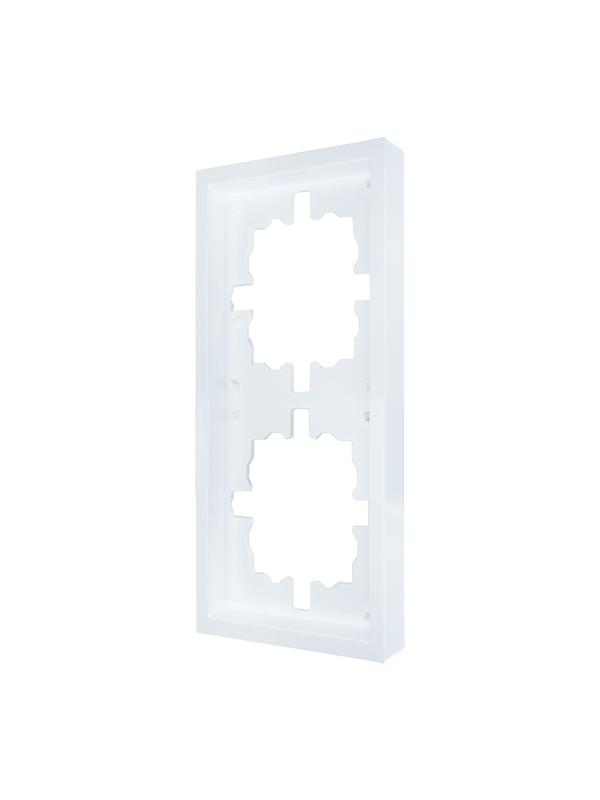  Рамка 2-мест. горизонт. ZIMA бел. LEZARD 704-0200-147 фото в каталоге от BTSprom.by