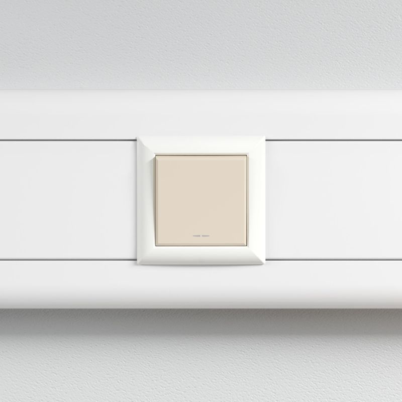  Выключатель модульный 1-кл. 2мод. Avanti "Ванильная дымка" 16А IP20 беж. DKC 4405102 фото в каталоге от BTSprom.by