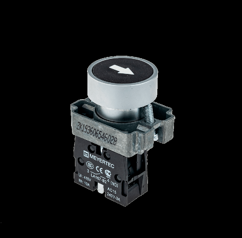 кнопка плоская с маркировкой черн. знак "стрелка вверх" 1no мет. mtb2-baz11335 овен 58167 от BTSprom.by