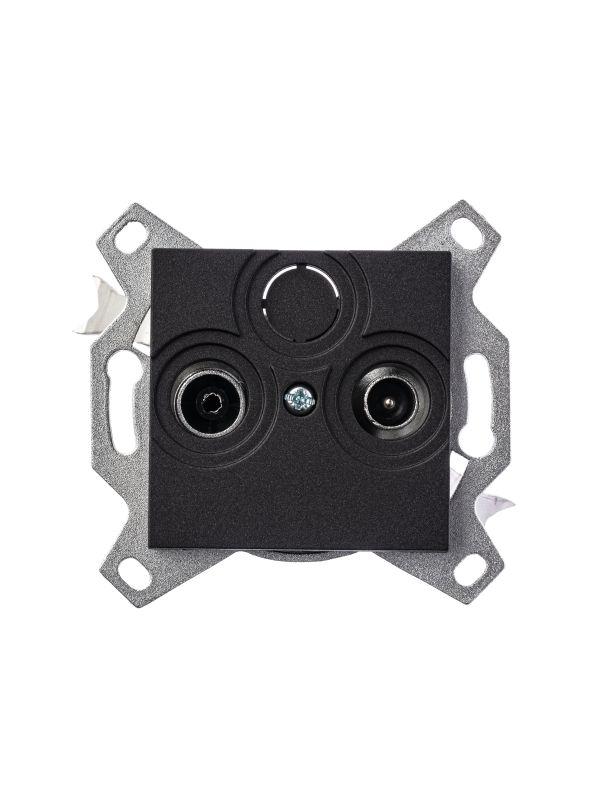  Розетка телевизионная оконечная TV/R Levit антрацит ABB 2CHH083503A6063 фото в каталоге от BTSprom.by