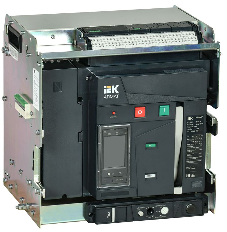выключатель автоматический воздушный 4п d 2500а 85ка tt выдвиж. с комплектом аксессуаров armat iek ar-acb-4vd-085-2500a-ttcf от BTSprom.by