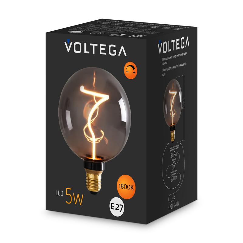 Лампа светодиодная Loft Led G125 5Вт 1800К E27 DIM Voltega 8537 фото в каталоге от BTSprom.by