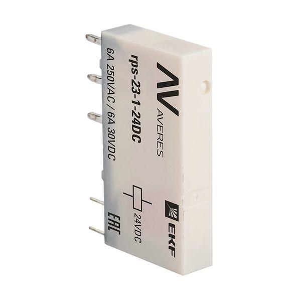 реле промежуточное рп slim 23/1 6а 24в dc averes ekf rps-23-1-24dc от BTSprom.by