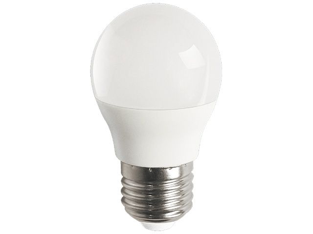 лампа светодиодная g45 шар 8вт pled-lx 220-240в е27 5000к jazzway (60 вт  аналог лампы накаливания, 640лм,холодный) 5028685 от BTSprom.by