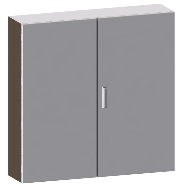 корпус двухдверный 1000х1000х300мм ip66 ухл1 с фланцем нерж. сталь aisi 304 obo 6841129 от BTSprom.by