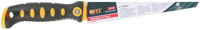  Ножовка ручная для гипсокартона. прорезиненная ручка 150мм FIT 15379 фото в каталоге от BTSprom.by