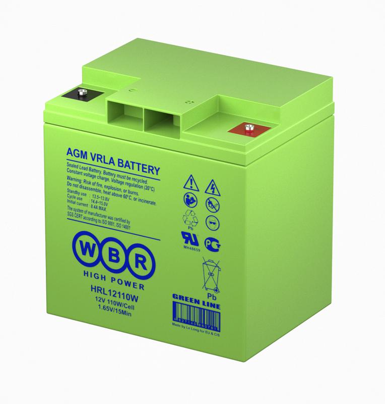  Аккумулятор 12В 28А.ч WBR HRL12110W WBR фото в каталоге от BTSprom.by
