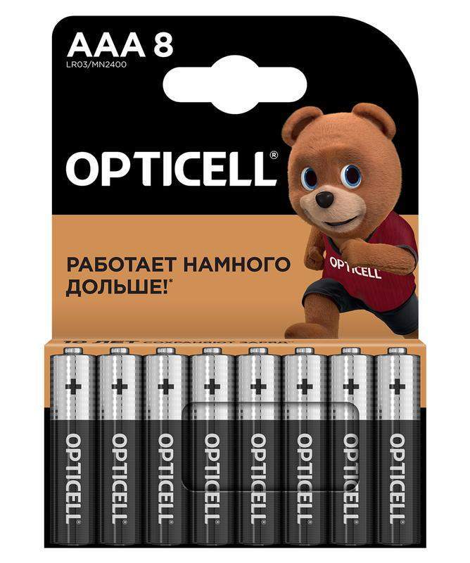 элемент питания алкалиновый aaa/lr03 (блист. 8шт) basic opticell 5051009 от BTSprom.by