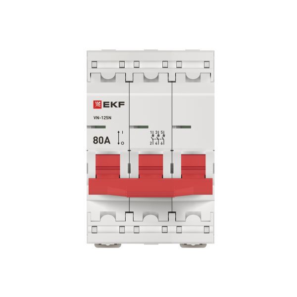  Выключатель нагрузки 3п 80А ВН-125N PROxima EKF S1253080 фото в каталоге от BTSprom.by