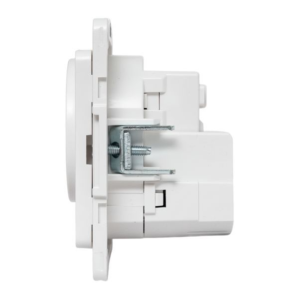  Розетка 1-м СП Стокгольм 16А USB 2A с заземл. защ. шторки винтов. клеммы механизм бел. EKF EYR16-2USB-typeA фото в каталоге от BTSprom.by