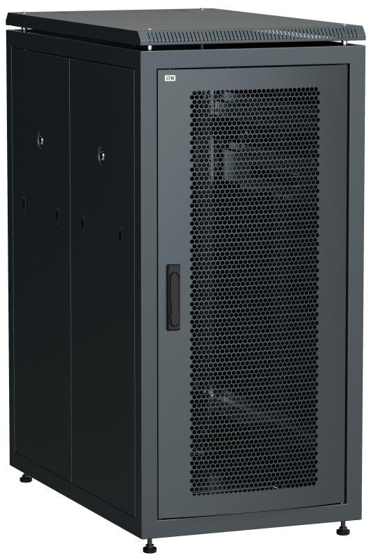 шкаф сетевой linea n 19дюйм 28u 600х1000мм перфорир. передн. дверь черн. itk ln05-28u61-p от BTSprom.by