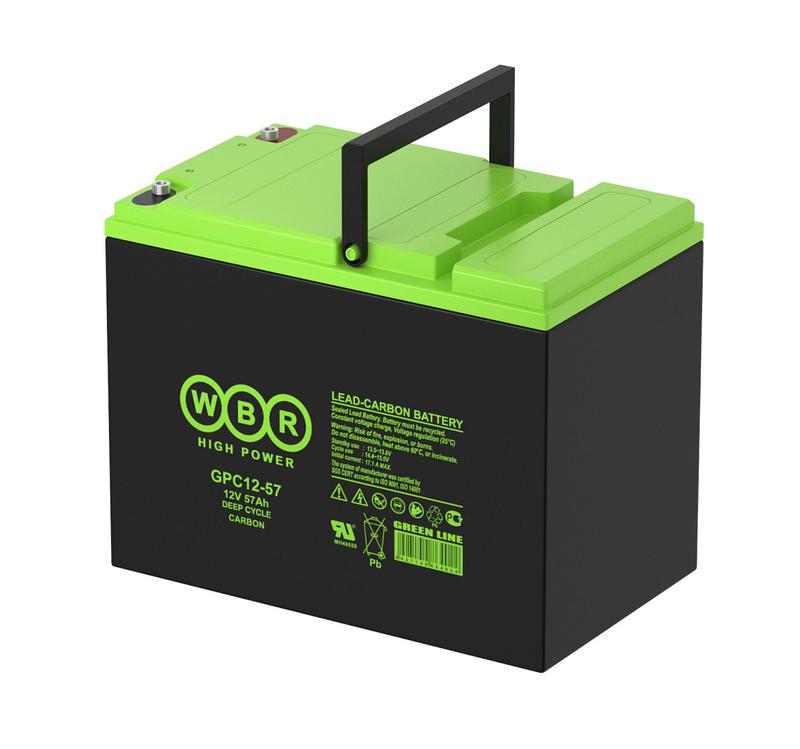  Аккумулятор тяговый 12В 57А.ч WBR GPC12-57 WBR фото в каталоге от BTSprom.by