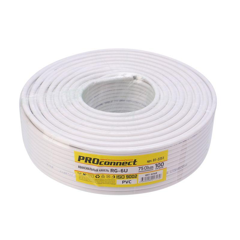  Кабель RG-6U (32%) 75Ом LIGHT Б (уп.100м) PROCONNECT 01-2251 фото в каталоге от BTSprom.by