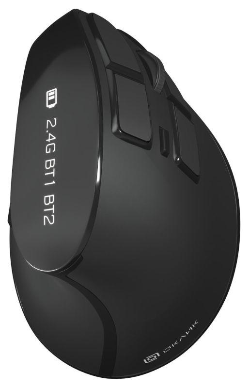 мышь оптическая беспроводная 990mw (2400dpi) silent bt/radio usb для ноутбука (9but) черн. оклик 1533172 от BTSprom.by