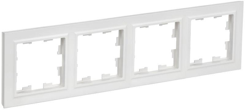 рамка 4-м brite ру-4-браб арктич. бел. iek br-m42-k91 от BTSprom.by