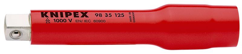 удлинитель диэлектрический vde 1000в dr 3/8дюйм l125 knipex kn-9835125 от BTSprom.by